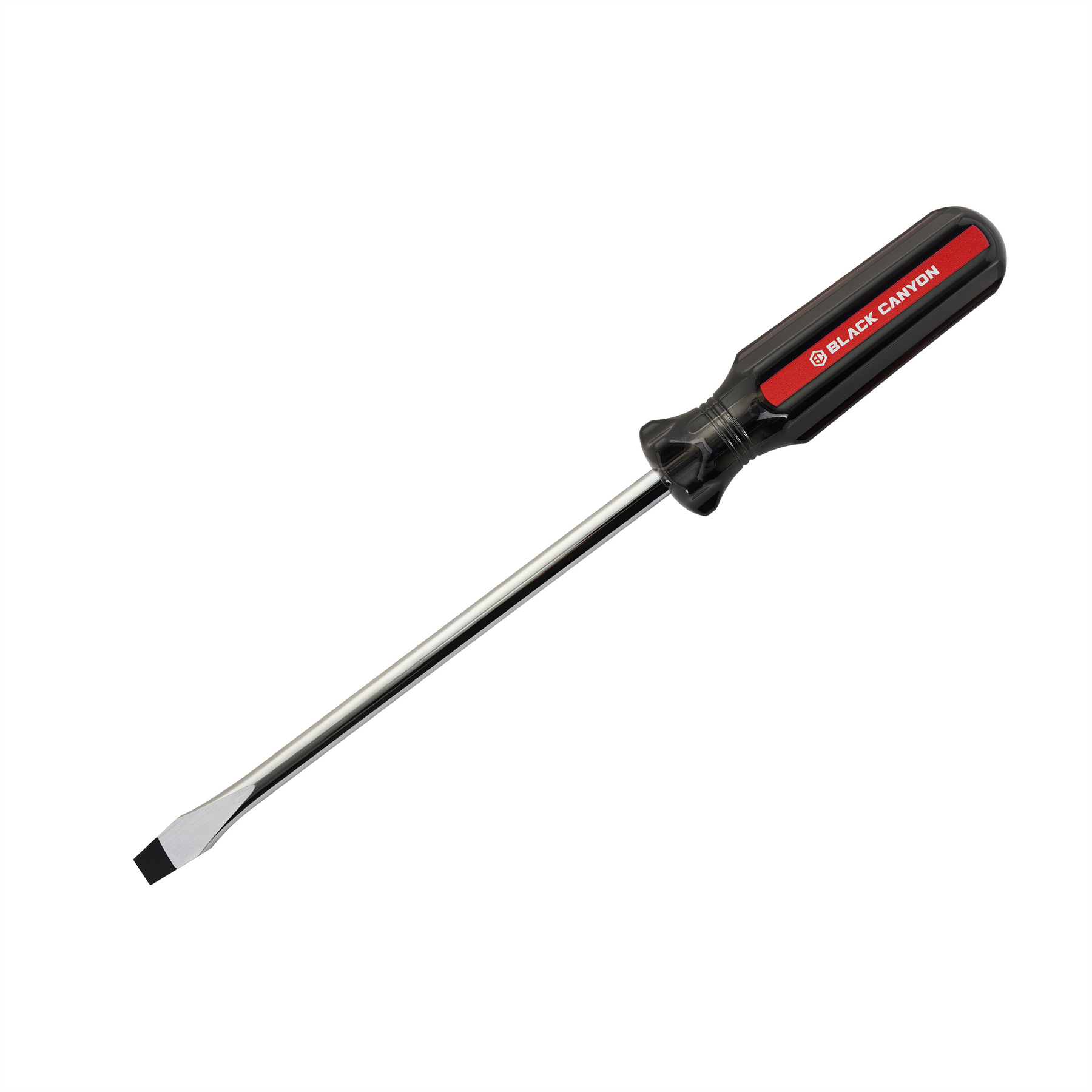 Slotted Screwdriver, 3/8-inch Tip, 8-inch Shank, Hard Handle