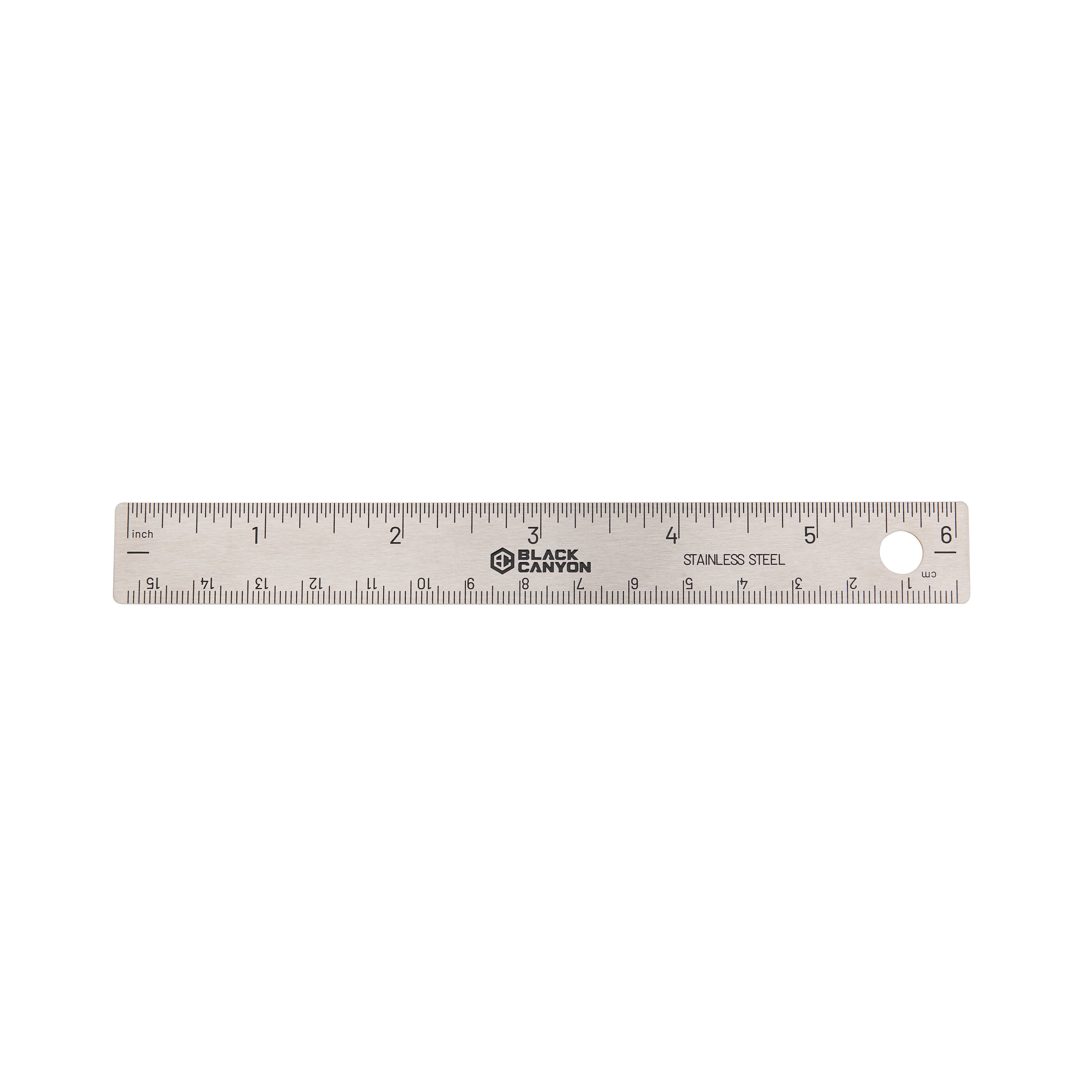 Etched Ruler Ruler, Stainless Steel Ruler, Etched Mark, Polished, 6