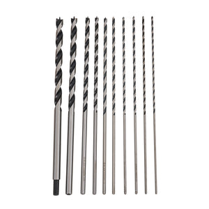 Brad-Point Drill Bits, 10-Piece Set