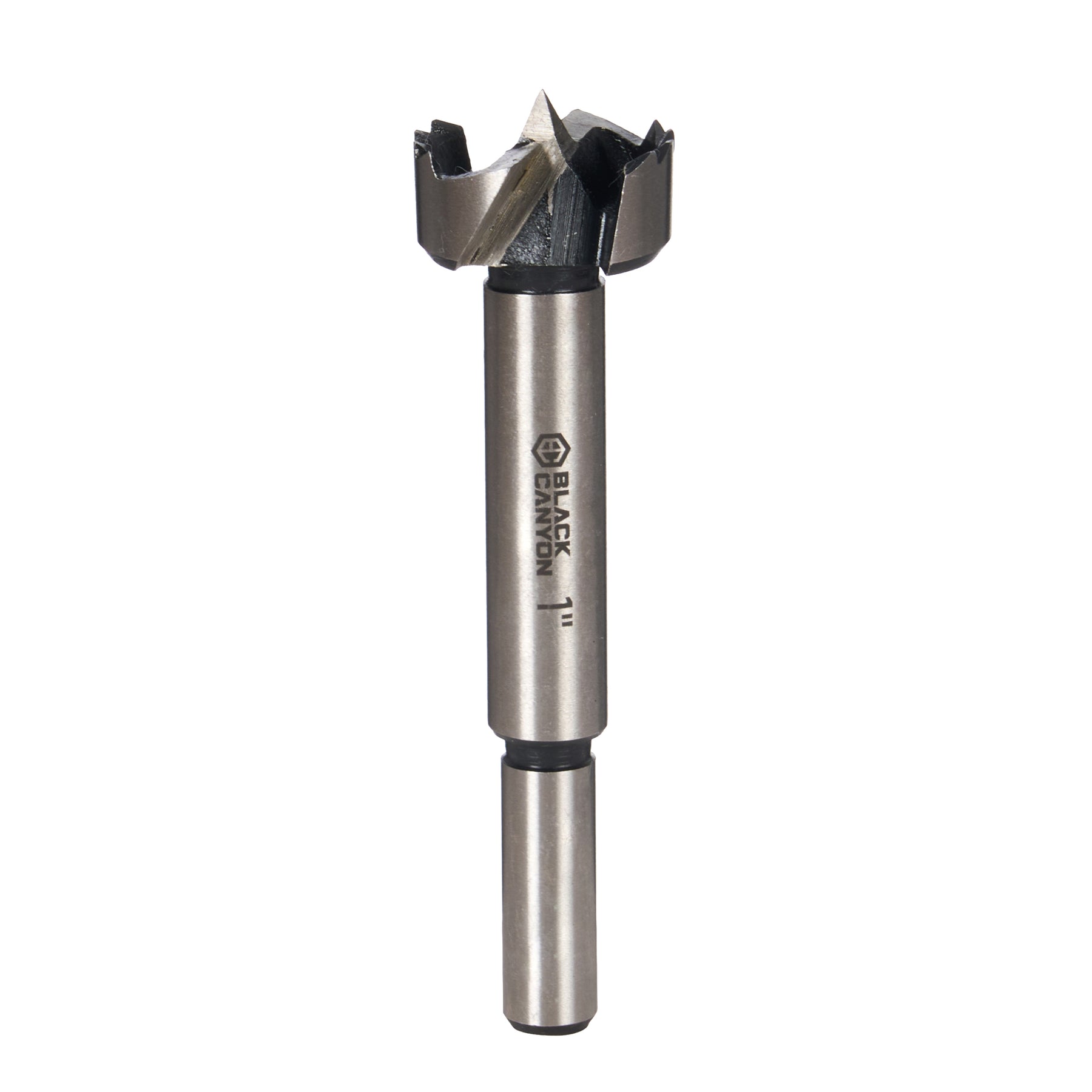 1 in Forstner Bit, 3/8 in Straight Shank, 1 pc