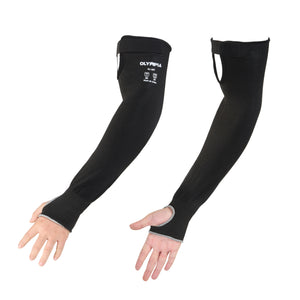 18 in Cut-Resistant Sleeves w/ Thumbhole, Cut Level A4, Polyester/HPPE/Fiberglass, 1 pair