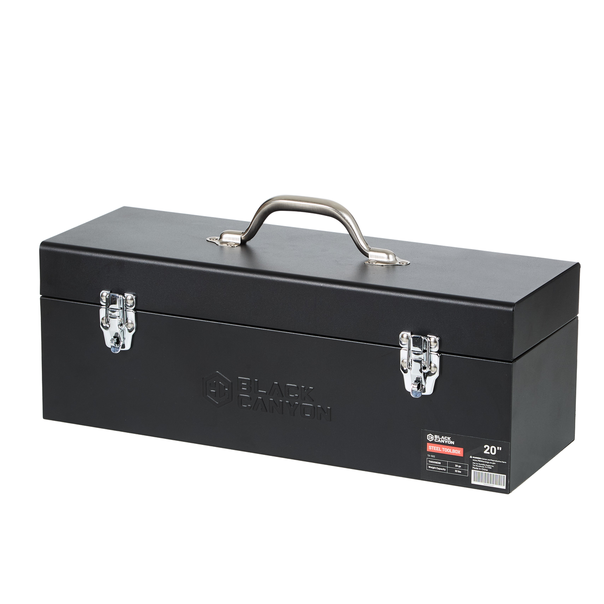 20 in Portable Steel Tool Box