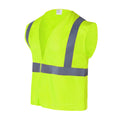 High-Visibility Vest, ANSI Class 2, Lime, 2XL, Hook-and-Loop, Bag of 10