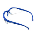 Half-Frame Safety Glasses, Clear Lens, Anti-Scratch, Anti-Fog, Blue