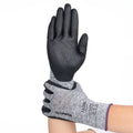 Nitrile Dipped Knit Gloves, XXL/11, Foam, Gray/Black, 12 Pairs