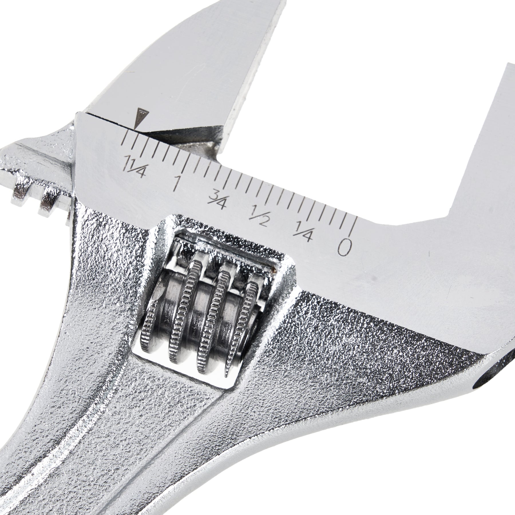 12 in Adjustable Wrench, 1-5/8 in Jaw Capacity, Chrome Finish