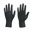 Disposable Nitrile Gloves, 8 mil, Diamond, Black, XL/10, 100 count