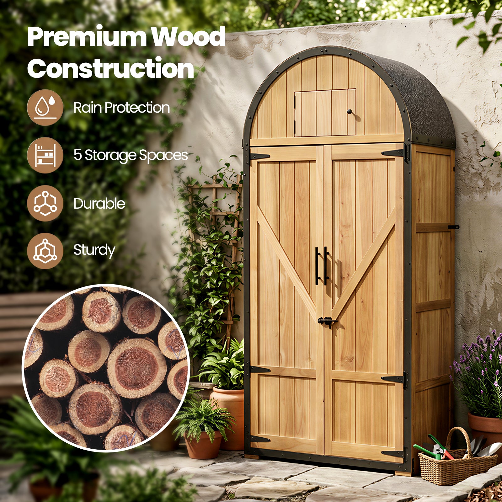 Outdoor Wooden Cabinet