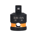 3/8" to 1/4" Drive Impact Socket Adapter, 1" Length, 1 pc