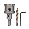 1-1/2 in Carbide Hole Saw, 3/8 in 3-Flat Shank, 1 pc