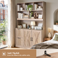 Two-Drawer Bookcase, Ivory