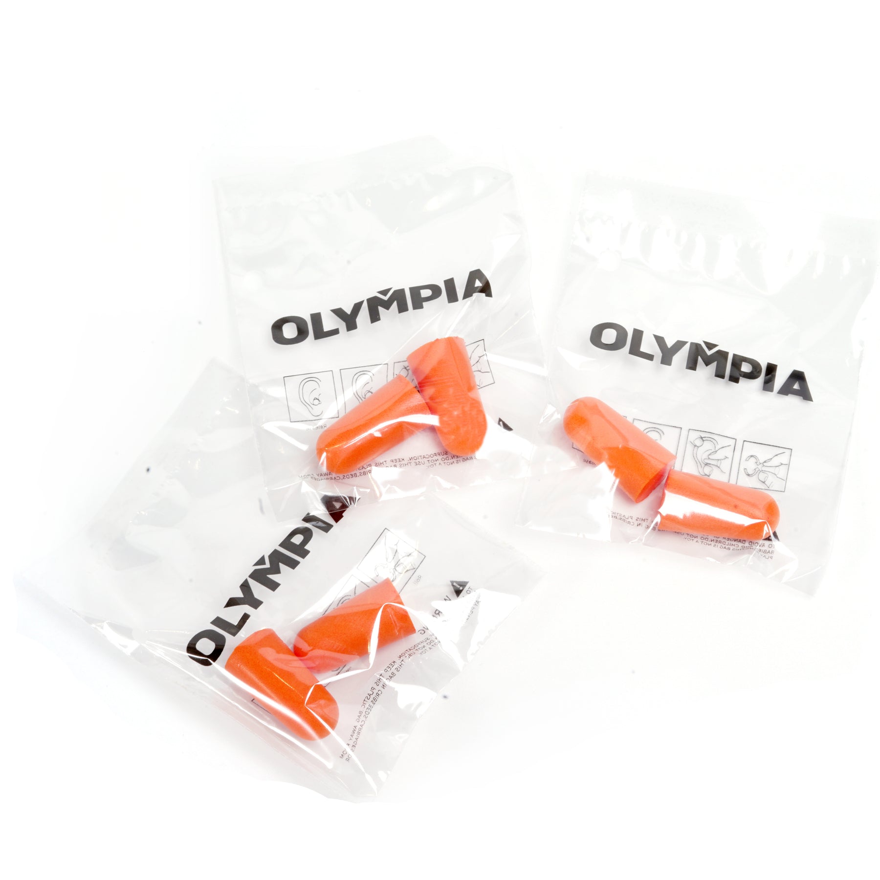 Disposable Foam Earplugs, Bullet Shape, Cordless, 200 pairs