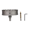 4-1/2" Carbide Hole Saw, 3-Flat Shank, 1 pc