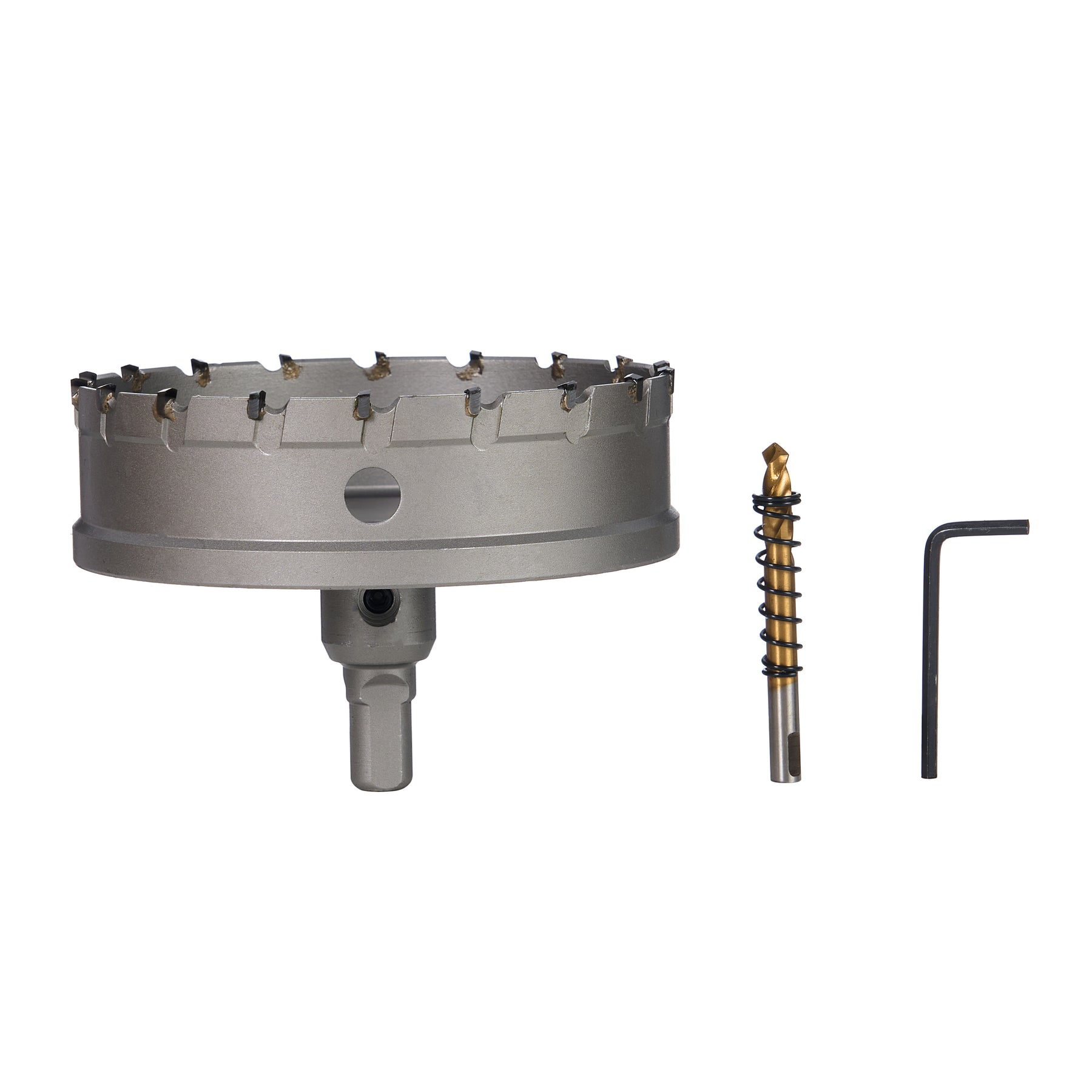 4-1/2" Carbide Hole Saw, 3-Flat Shank, 1 pc
