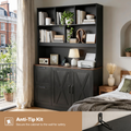 Two-Drawer Bookcase, Black
