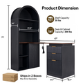 Desk with an Arched Frame, Black