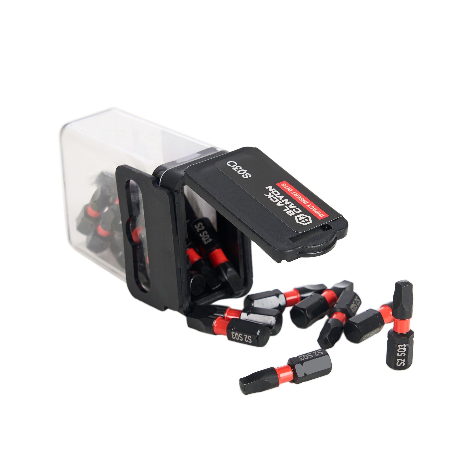 Impact Screwdriver Bits, Square SQ3, 25-pack