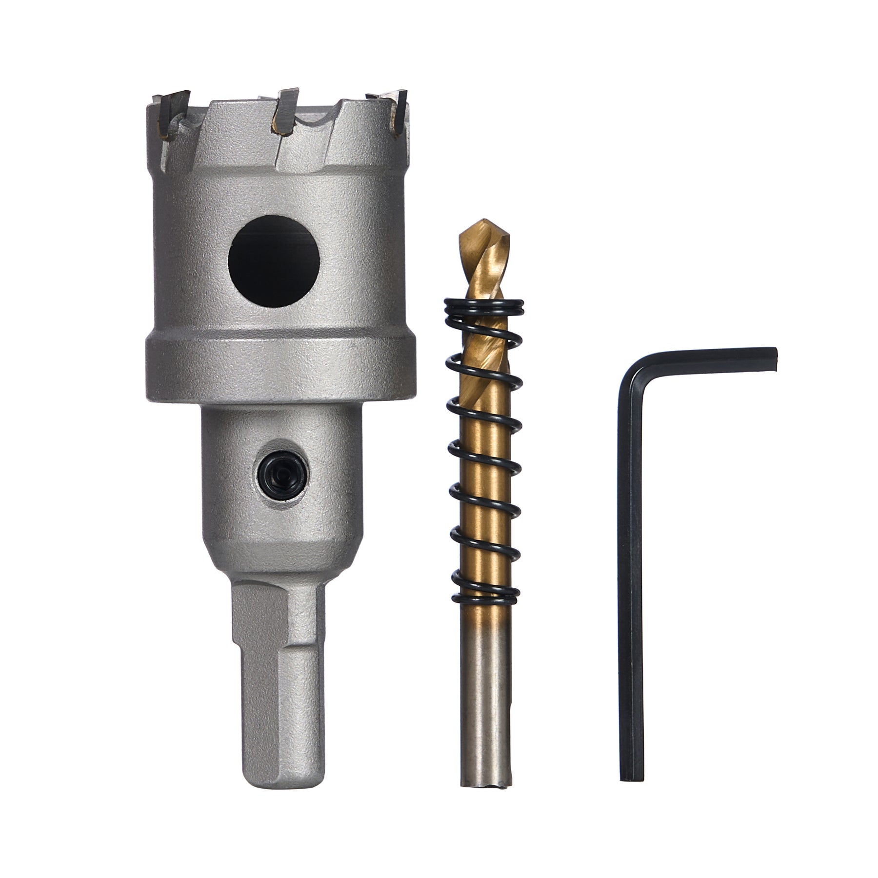 1-7/32" Carbide Hole Saw, 3-Flat Shank, 1 pc
