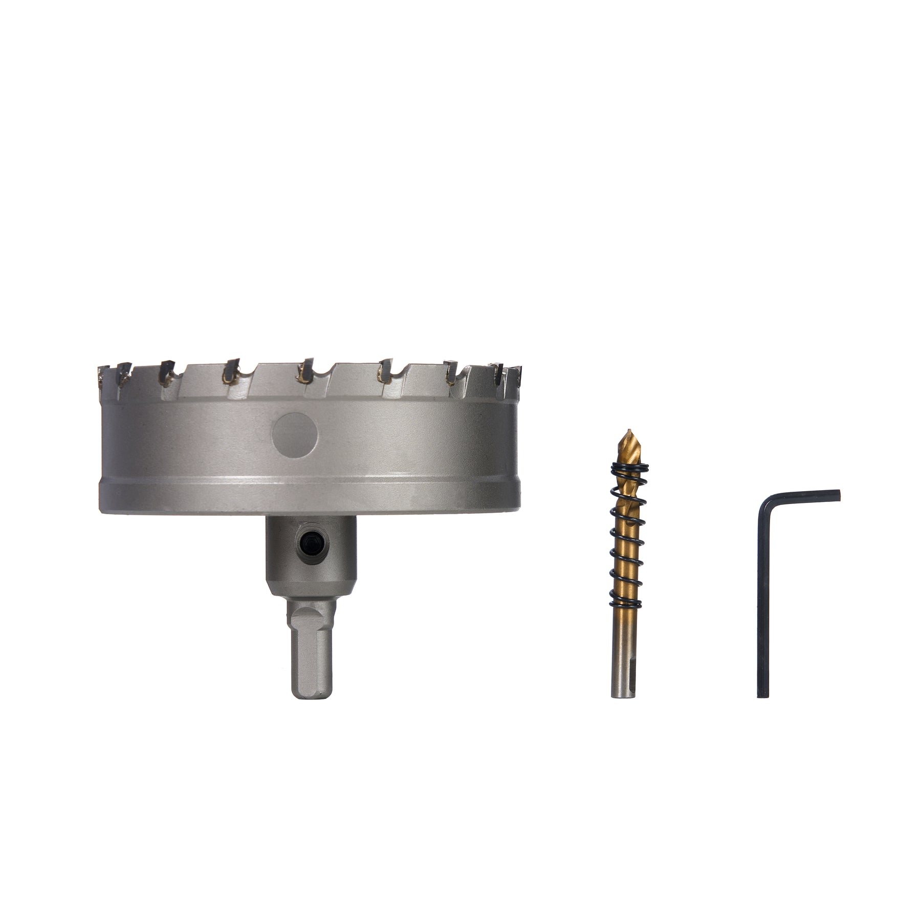 4" Carbide Hole Saw, 3-Flat Shank, 1 pc