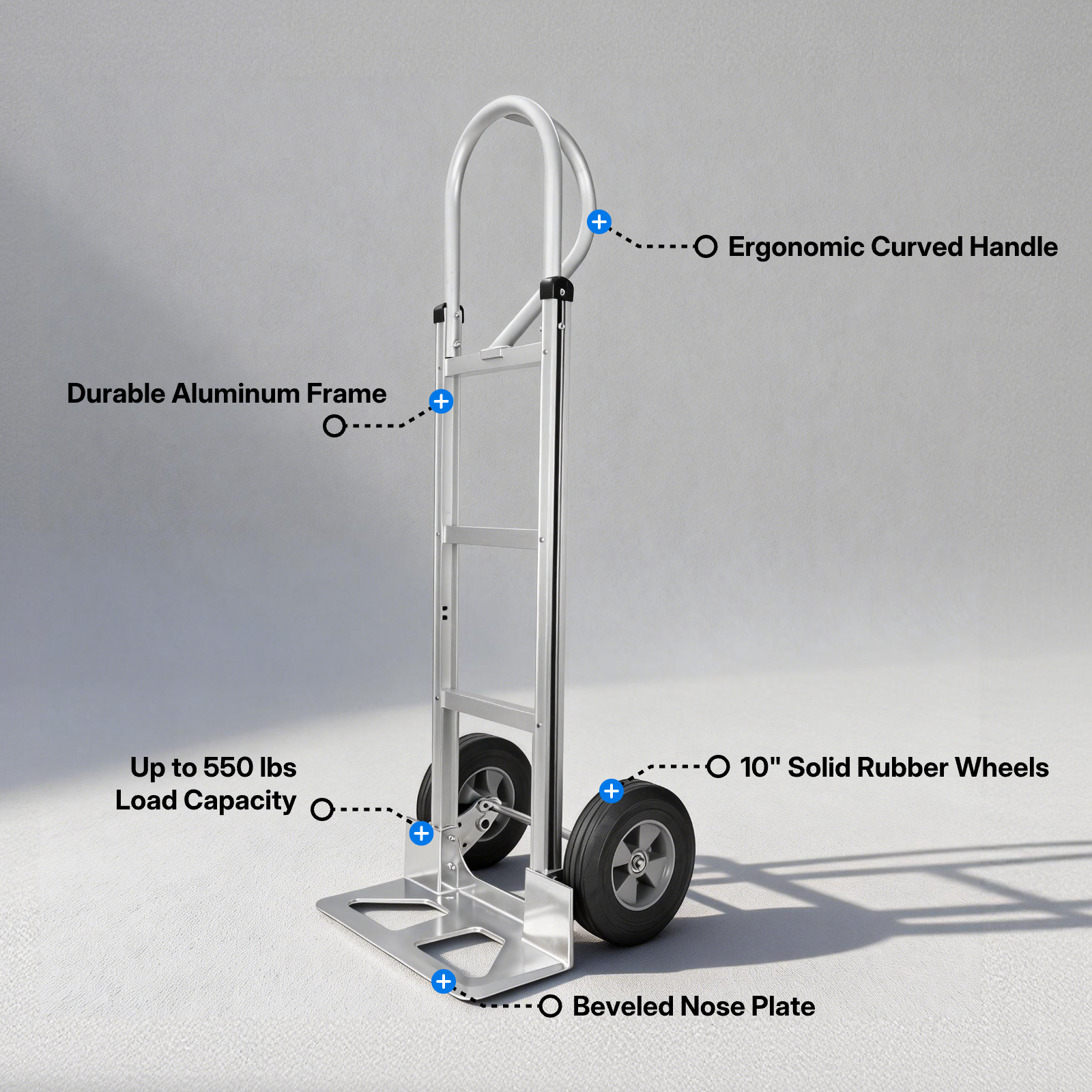 General Purpose Hand Truck,  Loop Handle, 550 lb. Capacity