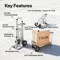 Convertible Hand Truck, 3-in-1, 550/770 lb. Capacity