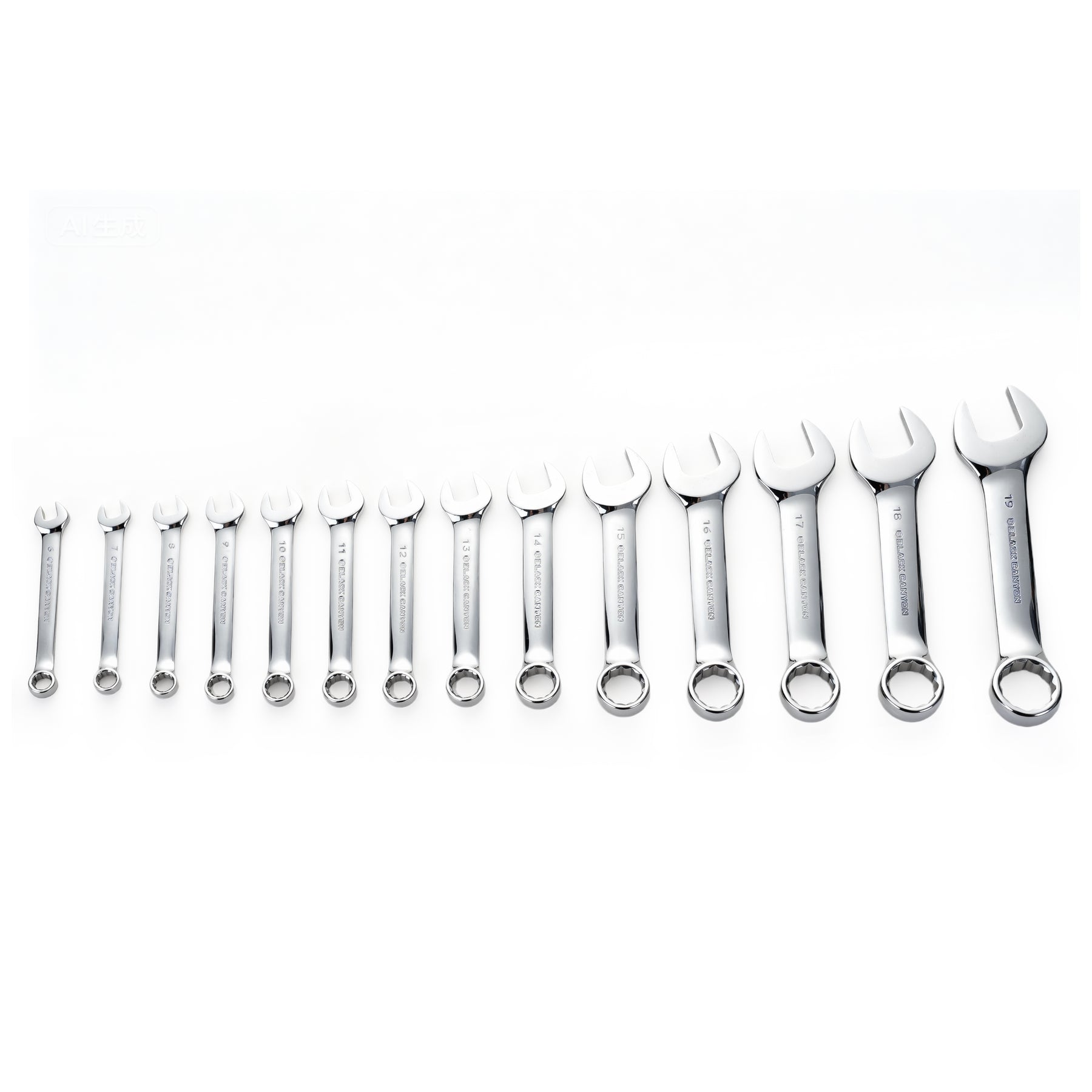 14-Piece Metric Stubby Combination Wrench Set with Pouch