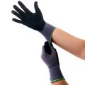 Sandy Nitrile Dipped Knit Gloves, S/7, Gray / Black, 12 Pairs