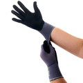 Sandy Nitrile Dipped Knit Gloves, L/9, Gray / Black, 12 Pairs