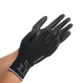 Polyurethane Dipped Knit Gloves, 13ga, L/9, Black, 12-Pairs