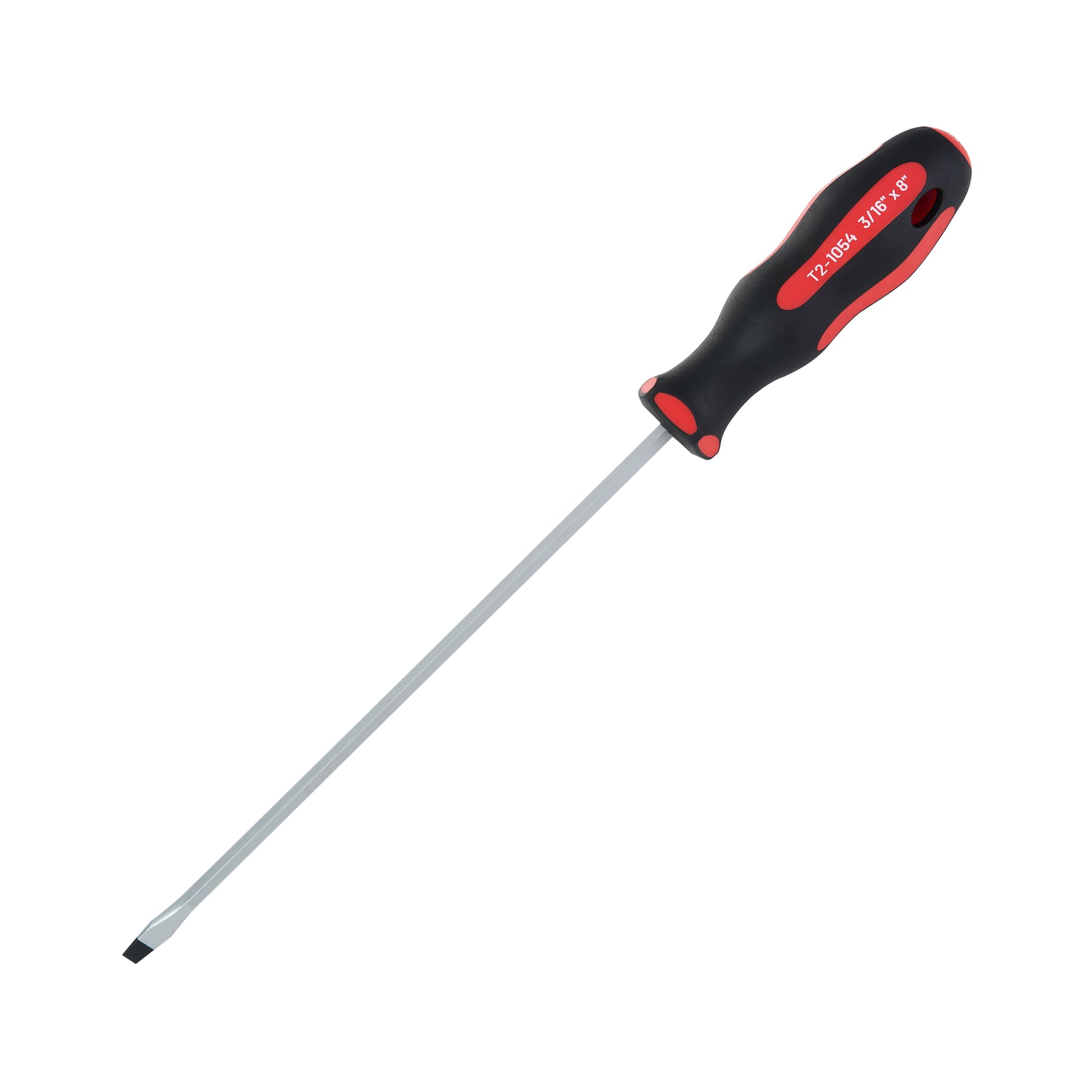 Slotted Extended Length Screwdriver 3/16 in, Soft Grip Ergonomic Handle, 8 in Shank, 11-15/16 in Overall