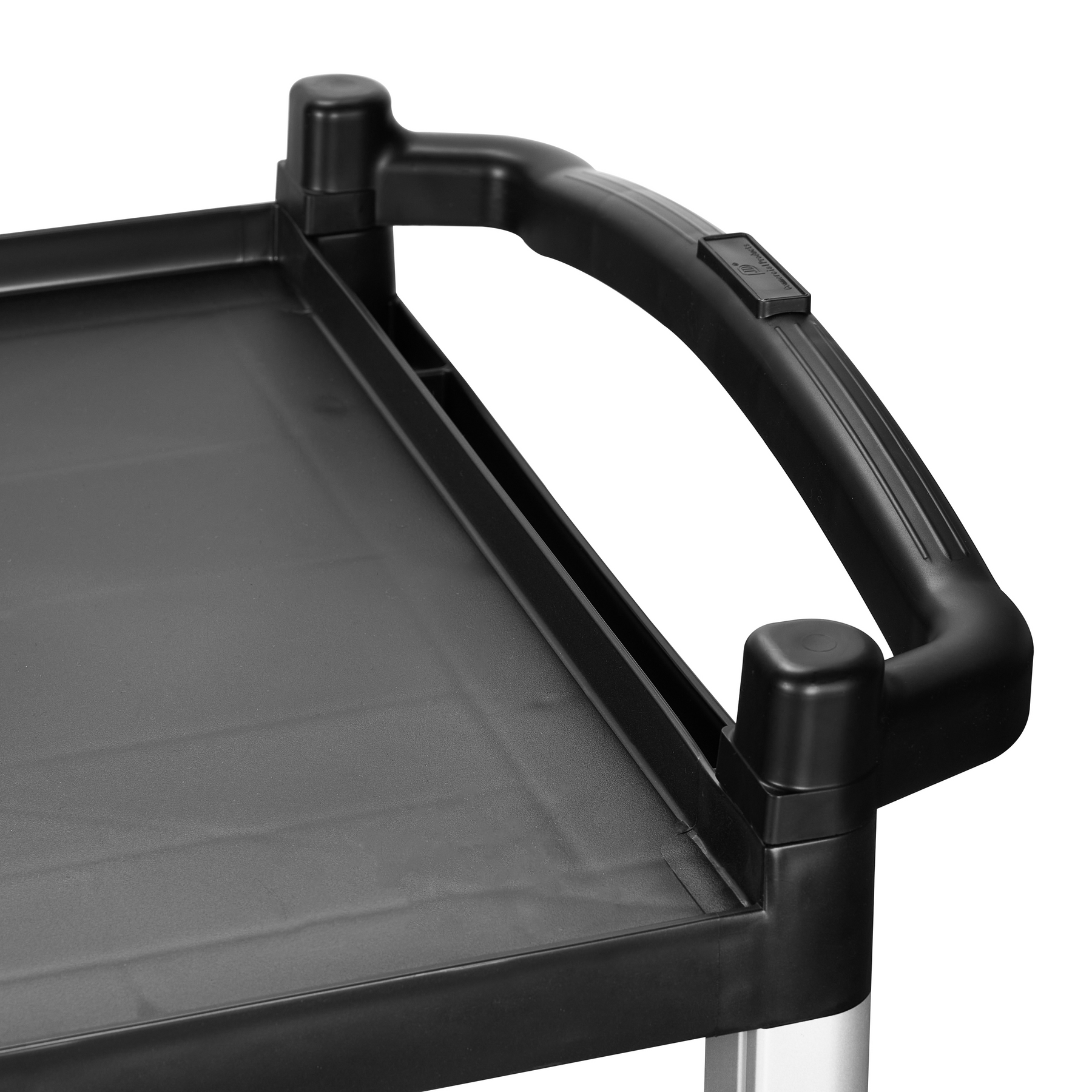 Dual-Handle Utility Service Cart, 3 Shelves, 400 lb. Capacity