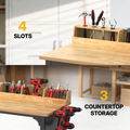 Workbench, 48" X 24", Adjustable Height, 2200 Lbs Capacity with Storage & Pegboard