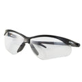 Half-Frame Safety Glasses, I/O Light Smoke, Anti-Scratch, Anti-Fog, Black