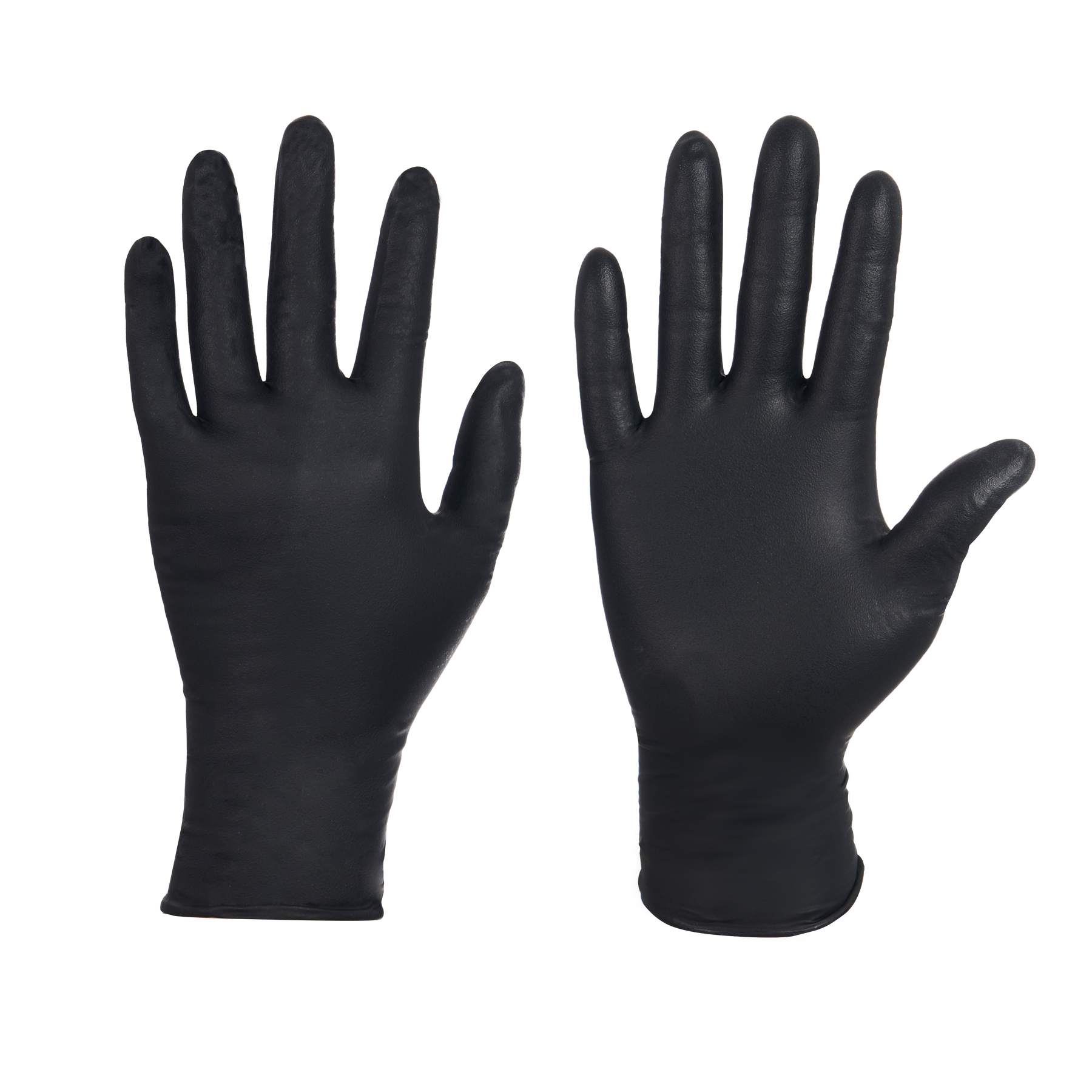 Disposable Nitrile Gloves, 8 mil, Grain, Black, S/7, 100 count