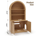 NORTHSKY Cat Litter Box Furniture with Shelves, Fits Most Cat Litter Boxes