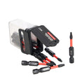 Impact Screwdriver Bits, Square SQ1, 15-pack