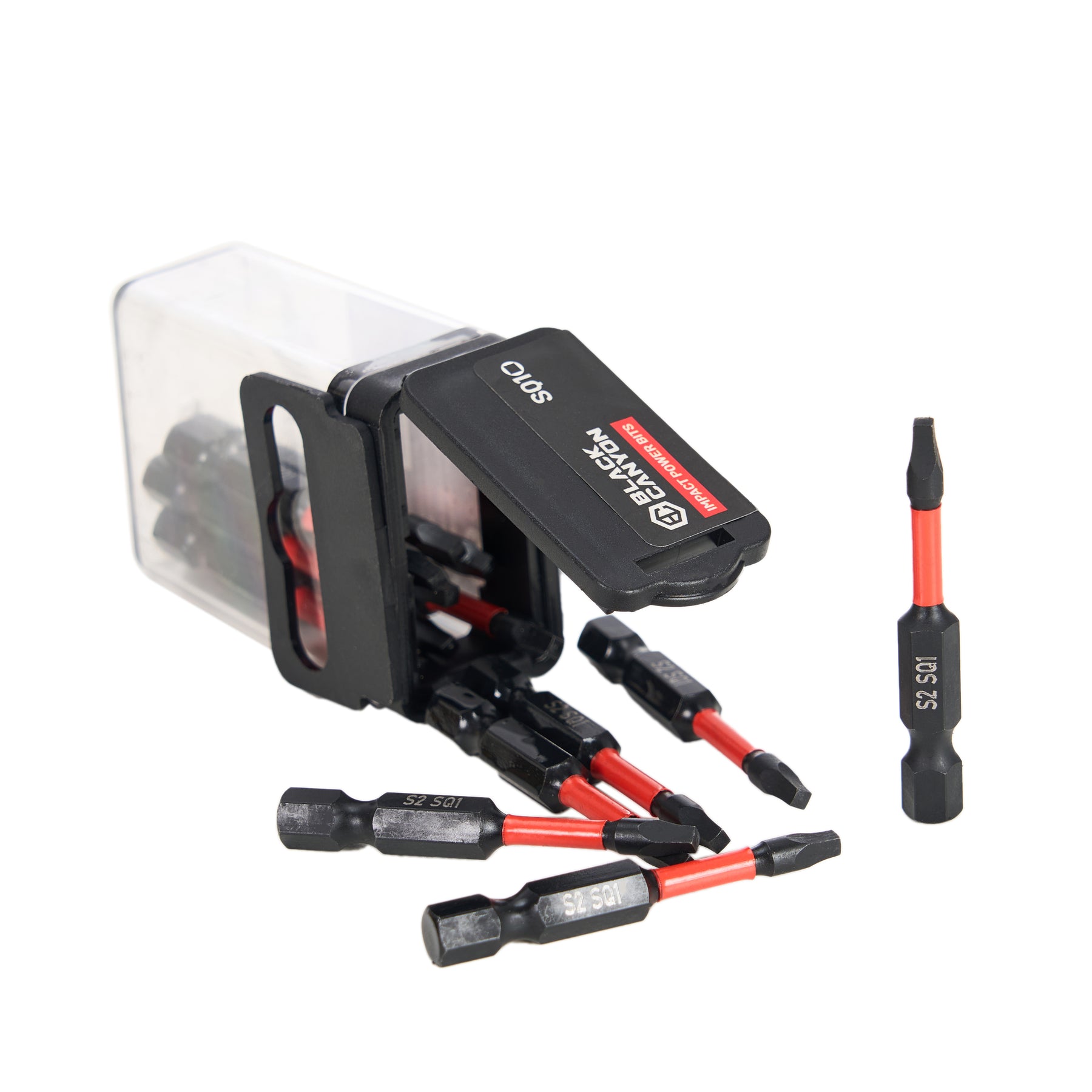 Impact Screwdriver Bits, Square SQ1, 15-pack