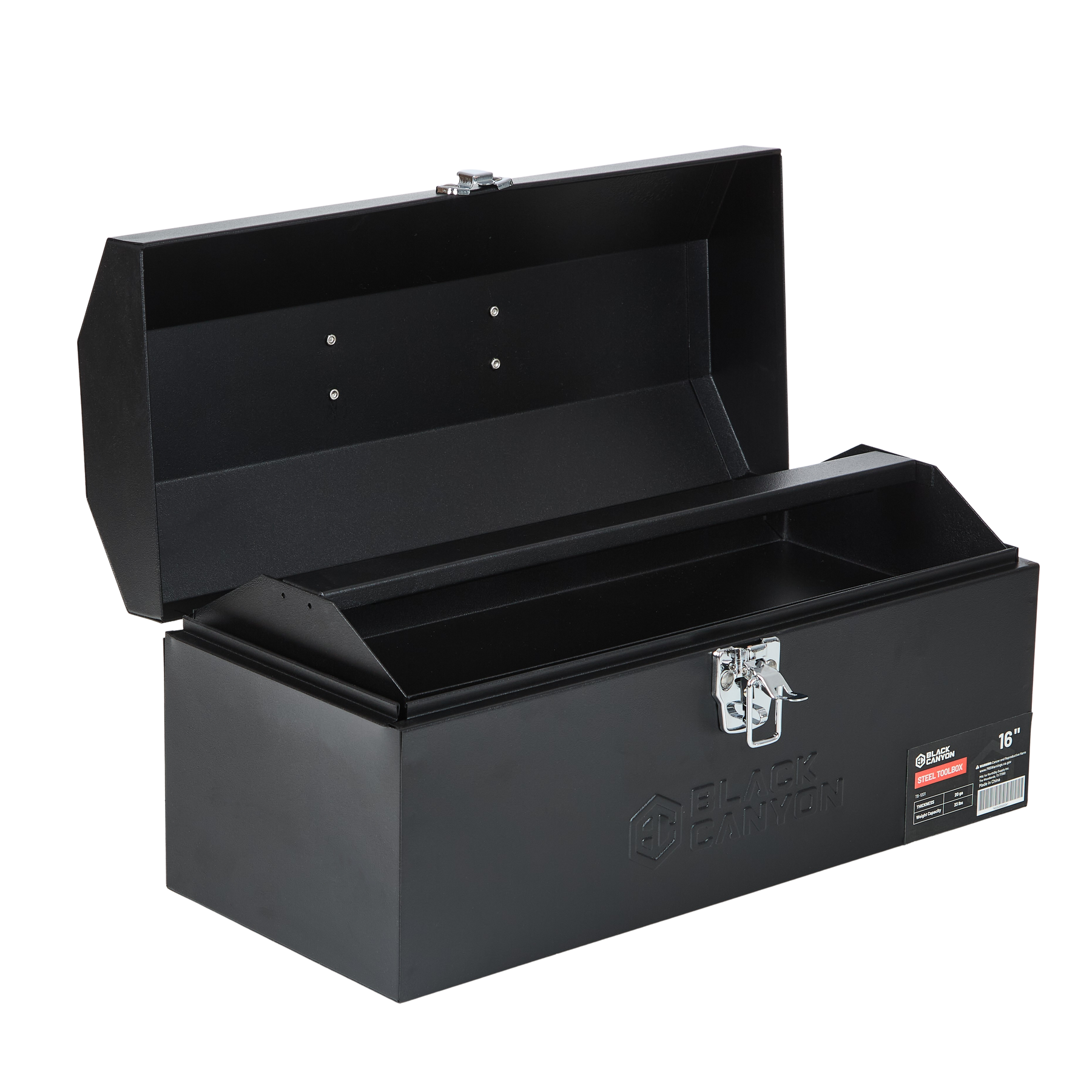 16 in Portable Steel Tool Box