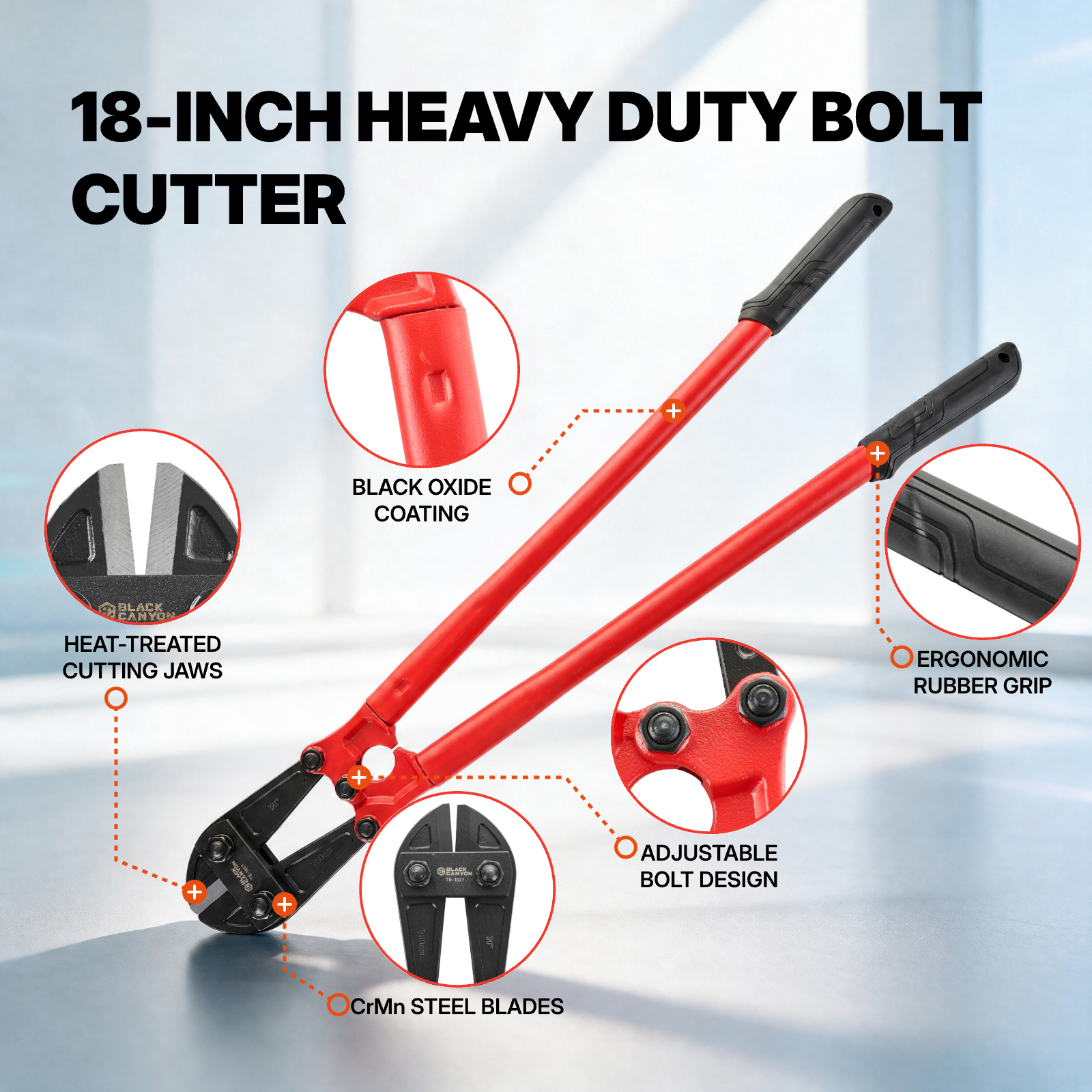 Heavy-Duty Bolt Cutter, 30" Length