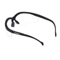 Half-Frame Safety Glasses, Clear, Anti-Scratch, Anti-Fog, Black