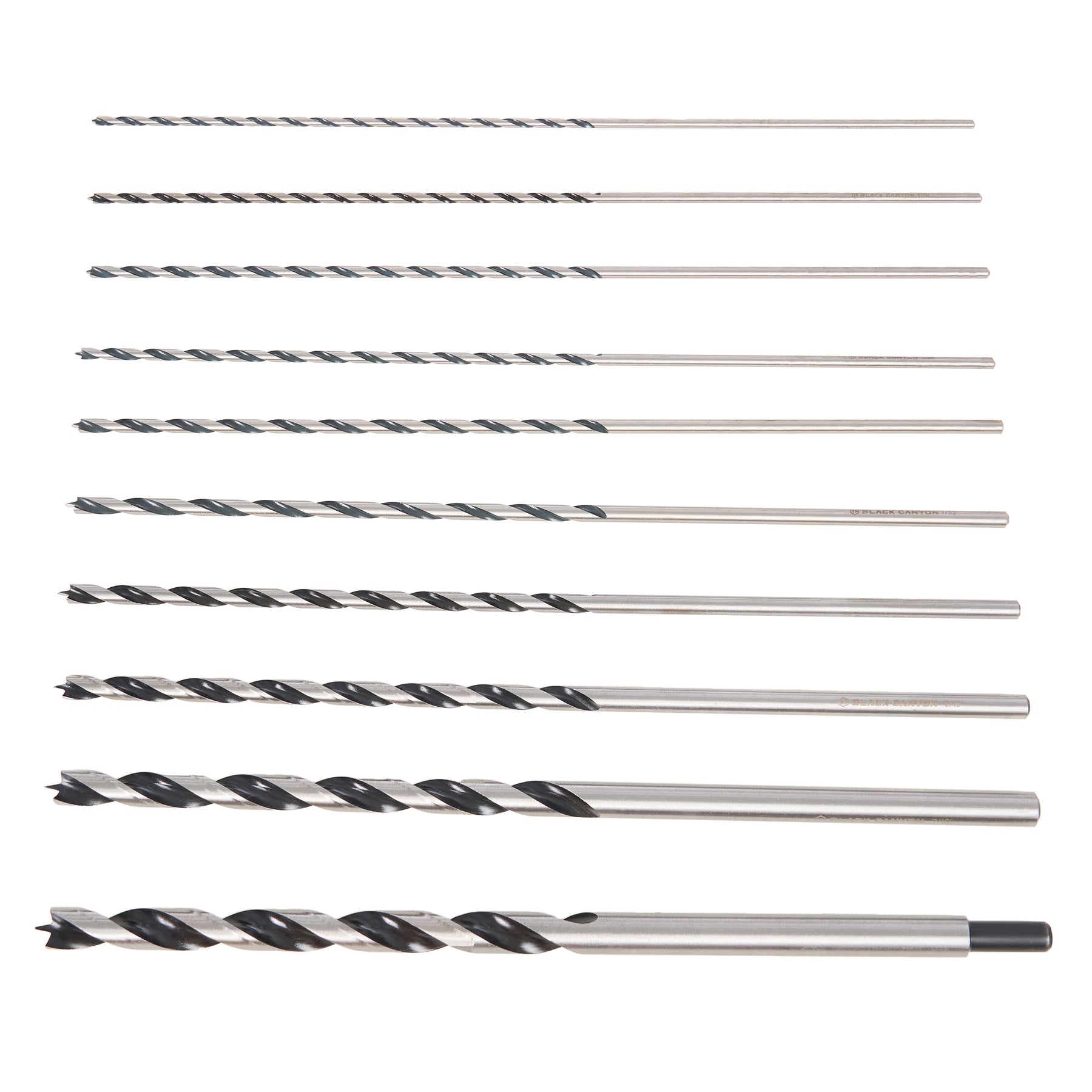 10-Piece Brad-Point Drill Bit Set