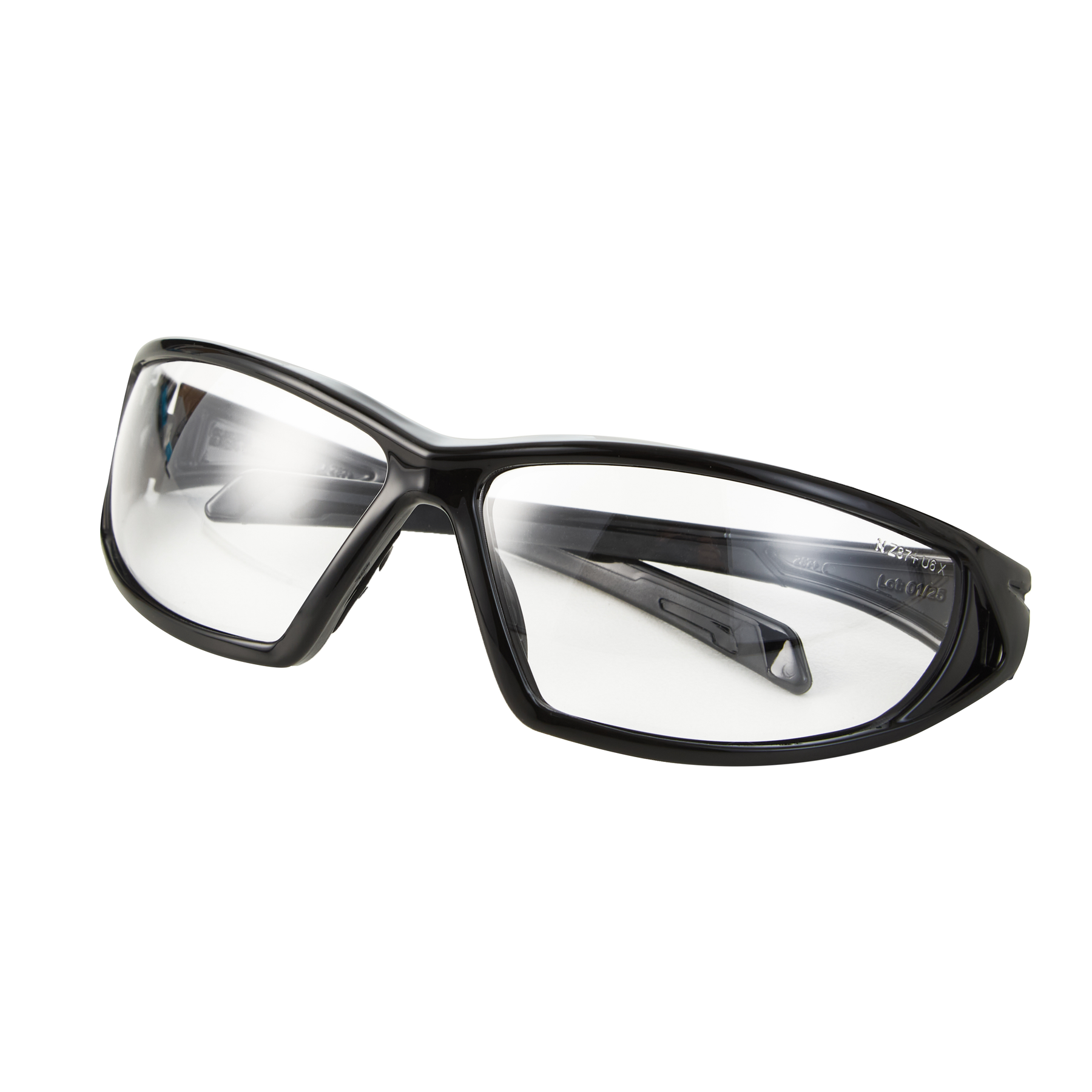Full Frame Safety Glasses, Anti-Scratch, Anti-Fog, Black