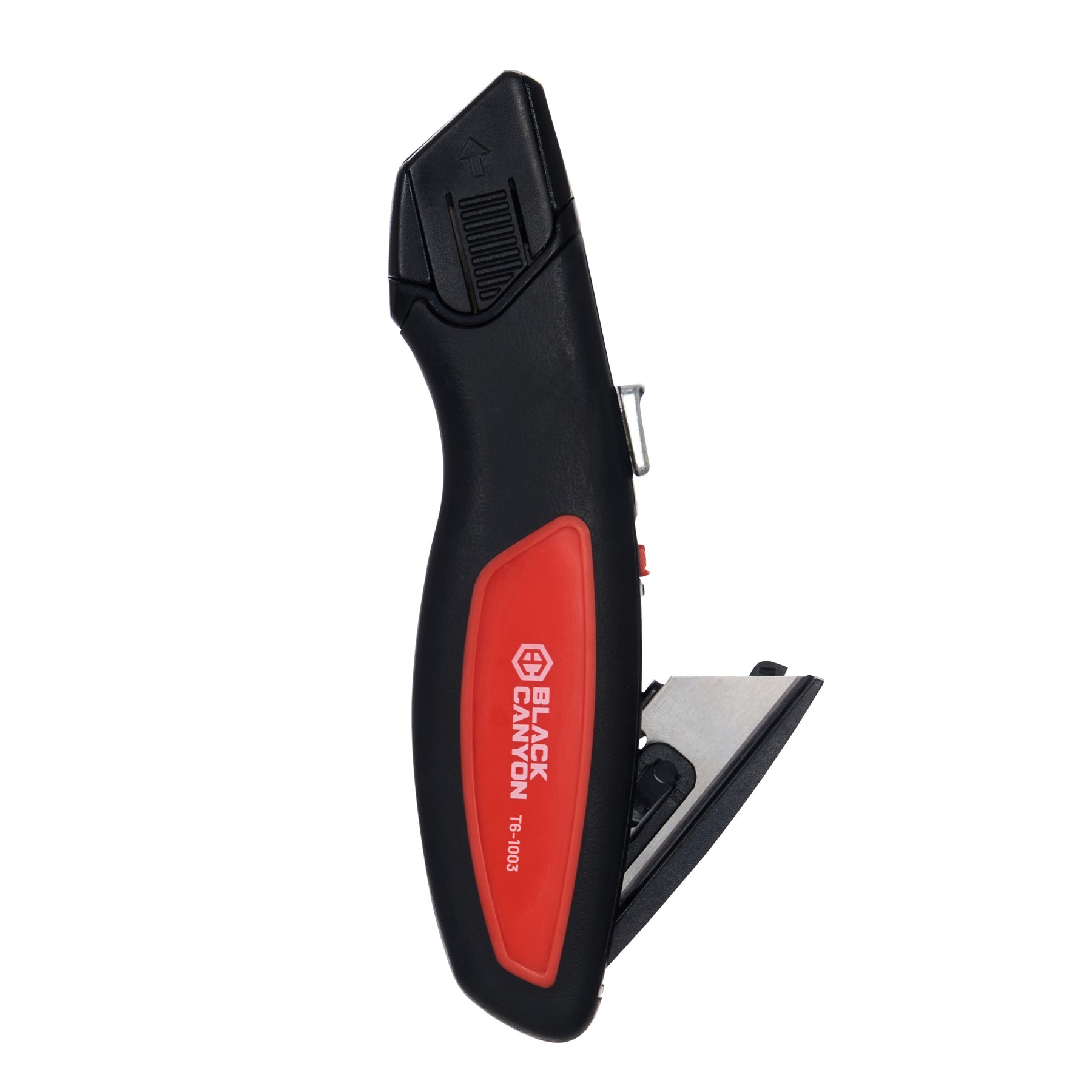 Utility Knife, Auto-Retract, Black & Red