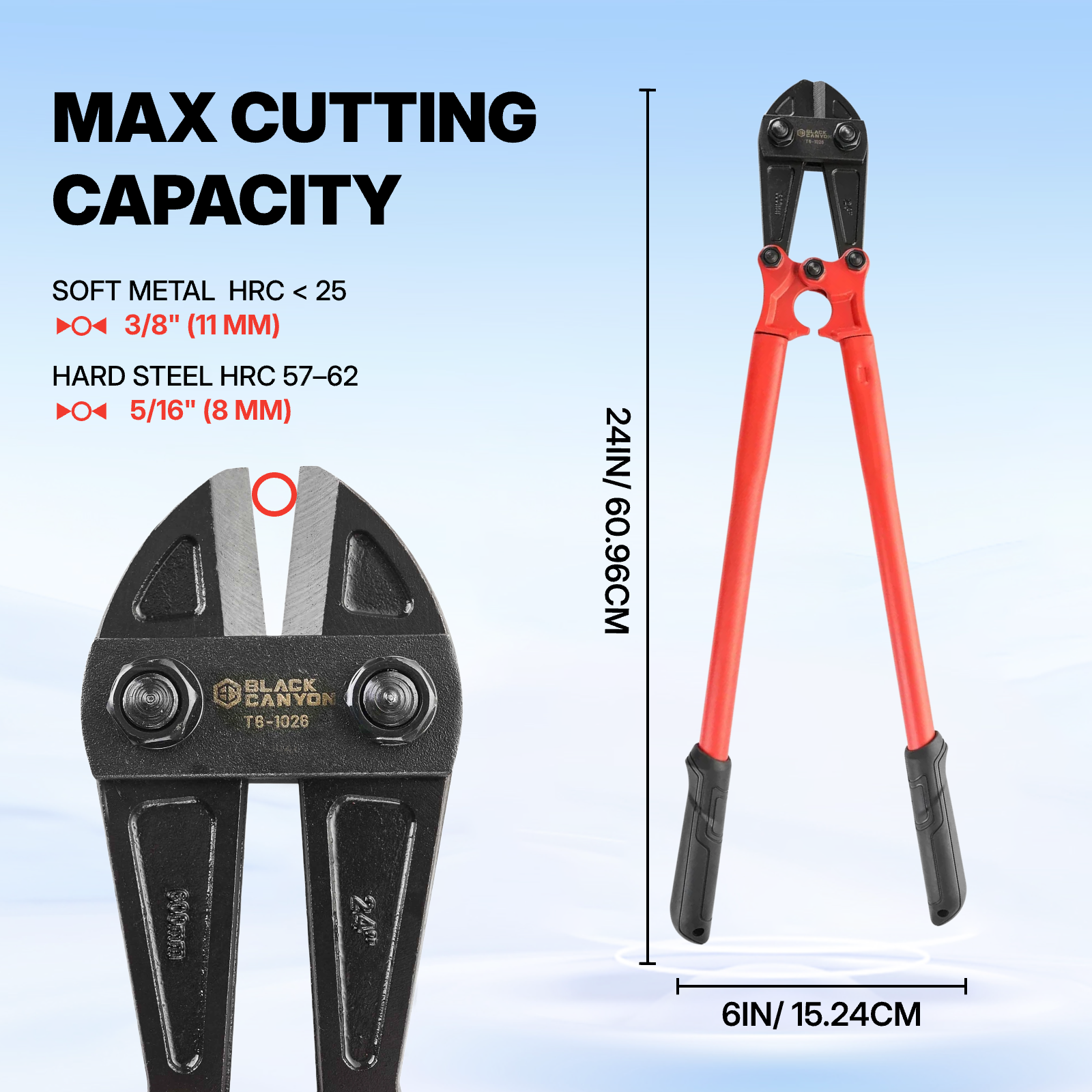 Heavy-Duty Bolt Cutter, 24" Length