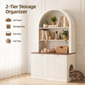 NORTHSKY Cat Litter Box Enclosure with Storage, Fits Most Cat Litter Boxes