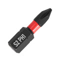 Impact Screwdriver Bits, Phillips PH1, 25-pack