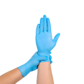 Disposable Nitrile Gloves, 4 mil, Grain, Blue, XL/10, 100 count