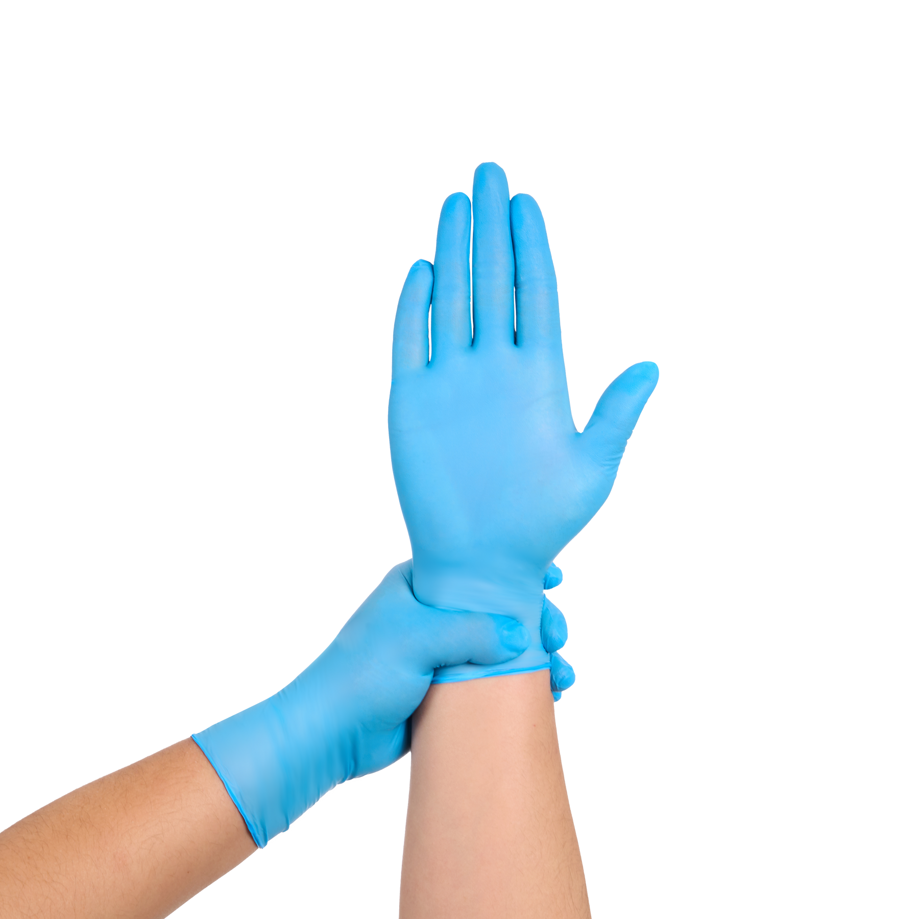 Disposable Nitrile Gloves, 4 mil, Grain, Blue, XL/10, 100 count