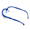 Half-Frame Safety Glasses, Clear Lens, Anti-Scratch, Anti-Fog, Blue