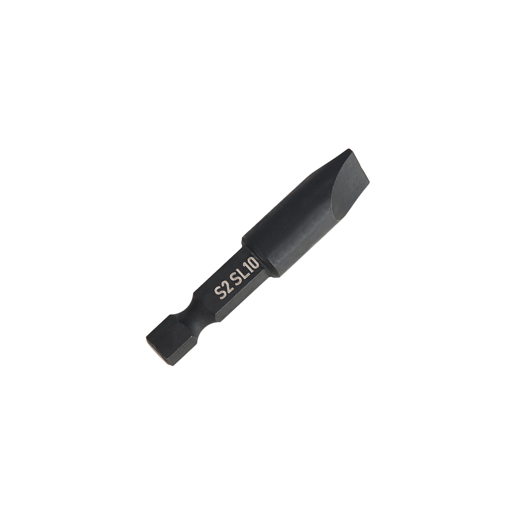 Sl10 Bit Impact Screwdriver Bits, Slotted, SL10, 2